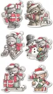 30 Luxus Weihnachten Santa Teddybär Geschenkanhänger süß Kindergeschenk Baum Party - Bild 1 von 1