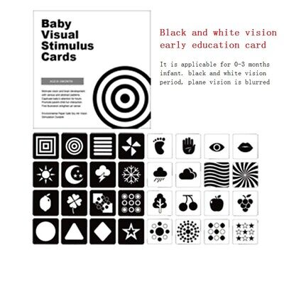 Baby Visual Stimulus Brain Training Devlopment Educational Cards Uk FAST • 3.99£
