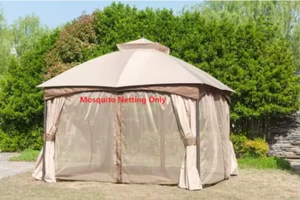 Hampton Bay Turnberry Replacement Mosquito Netting for 10 x 12ft Soft Top Gazebo - Picture 1 of 5