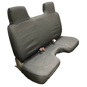 A27 Truck RCab XCab Large Notched Cushion Bench Charcoal Waterproof Seat Cover