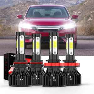 9005+H11 LED Headlight Combo High/Lo Beam Bulbs Super White Bright Lamps - Picture 1 of 10