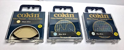 3x Cokin Ø72mm 81A Warm ,82B Blue, 82A Blue New Filters Screw-In --M1 - Image 1 of 2