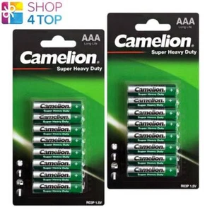 16 CAMELION AAA BATTERIES SUPER HEAVY DUTY LONG LIFE R03P 1.5V 8BL EXP 2024 10 - Picture 1 of 1