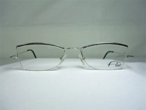 Flair Brille Halbrand oval platiniert Gestell Herren Damen NOS Vintage - Bild 1 von 10