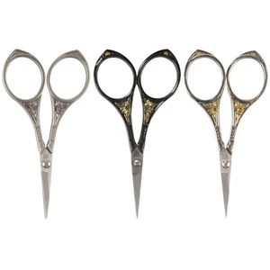 JubileeYarn Craft Embroidery Scissors w/ Decorative Cast Handles Sun Motif - Picture 1 of 10