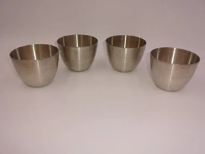 4er Set Vintage Runde Leonard Zinn Jefferson Tassen Monogrammiert F Italien Italian - Bild 1 von 8