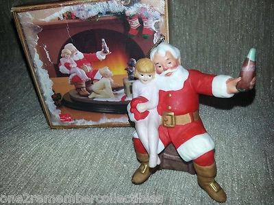 COCA COLA Santa Claus 1986 FOURTH ANNUAL CHRISTMAS FIGURINE Limited Edition NEW - Image 1 of 4