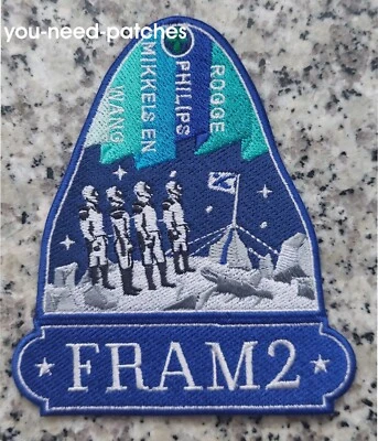PATCHKING Space Dragon 2 Fram2 Future human spaceflights civilian crewed 2025 logo patch
