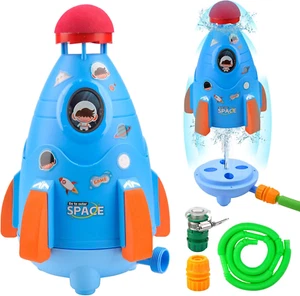 Razzo D'Acqua Sprinkler, Spruzzatore Giocattolo, Giochi D'Acqua Giardino, Giocat - Foto 1 di 12