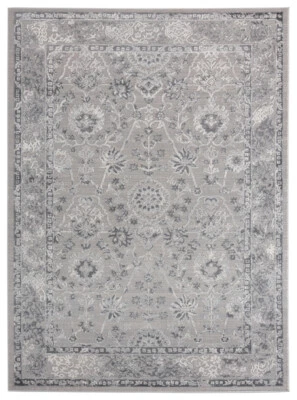 United Weavers Grey Contemporary Leaves Petals Area Rug Bordered 2601 10272 - Image 1 of 4