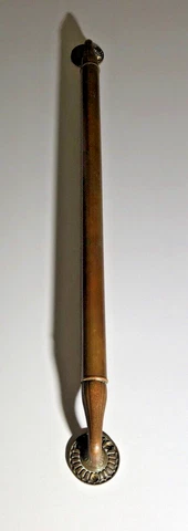 RARE Antique Art Deco 27" Bronze Door Pull Push Bar XLNT COND / PATINA Cover