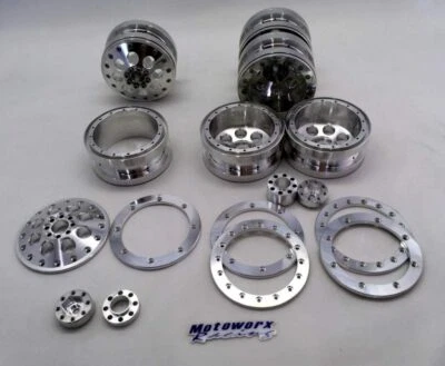 2.2 8 Hole Dually  RC Wheel Set by MotoWorx Racing - Image 1 of 4