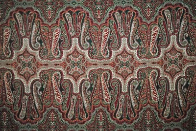 VICTORIANO JACQUARD TEJIDO PAISLEY TIRO, 107" X 84" Foto 1 de 4