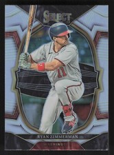 2023 Panini Select #24 Ryan Zimmerman Silver Prizm Washington Nationals