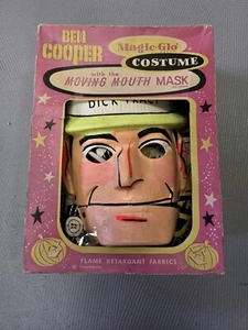 Vtg 1963 Ben Cooper Dick Tracy Costume w Moving Mouth Mask Original Box - Picture 1 of 10