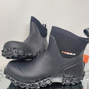 HISEA Ankle Garden Rain Boots Waterproof NonSlip Mens 10 Mud Working Chelsea NEW - Picture 1 of 13