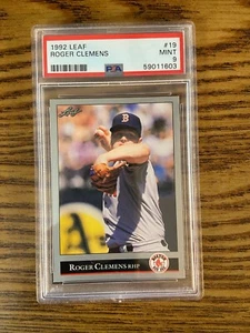 PSA 9 1992 Foglia Roger Clemens #19 - Foto 1 di 2