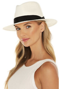Rag and Bone Panama Straw Hat in Bleach M/L MSRP $250