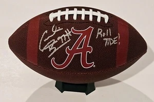 Cornelius Bennett firmato auto UA Alabama Crimson Tide logo calcio con prova RT - Foto 1 di 2