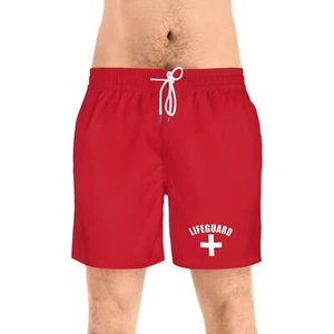 Lifeguard Men's Mid-Length Swim Shorts  - Picture 1 of 5