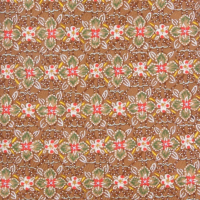 Corbata de seda de lujo para hombre Hermes marrón cobre floral ráfaga roja verde 7675 TA Foto 1 de 4