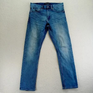 Jeans Calvin Klein uomo 30x32 dritto misto cotone blu lavaggio medio - Foto 1 di 12