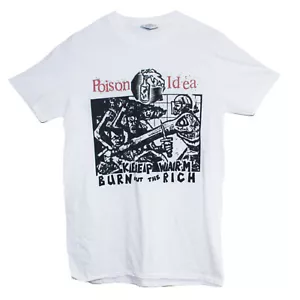 Camiseta Poison Idea Hardcore Punk Rock Burn Out The Rich Unisex Manga Corta - Imagen 1 de 5