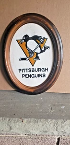 PITTSBURGH PENGUINS HANGING FRAMED FELT LOGO - Picture 1 of 2