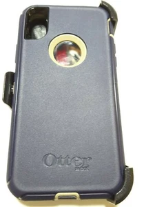 Otterbox Defender Series Case for the Iphone X & XS With Belt Clip - Blue - Picture 1 of 10