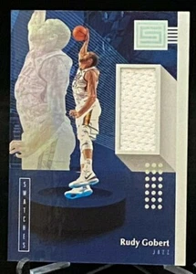 2018-19 Status Swatches #S-RG Rudy Gobert Utah Jazz GAME WORN - Picture 1 of 2