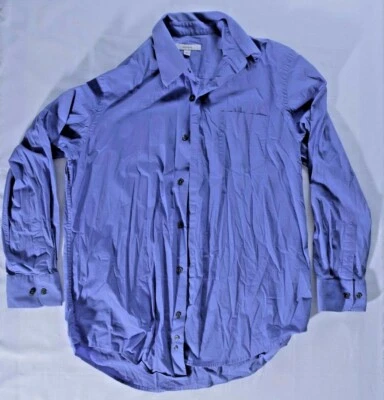 Merona Mens Sz L Shirt Formal Button Front Long Sleeve Large Cotton/Spandex - Image 1 of 3