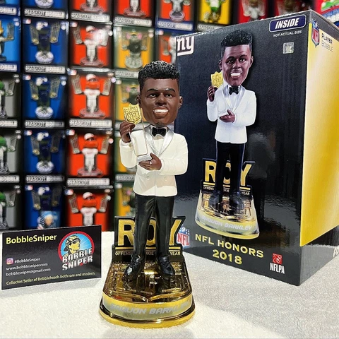 SAQUON BARKLEY New York Giants "Rookie of The Year" 2018 NFL Bobblehead Cover