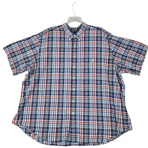 Polo Ralph Lauren Hemd Herren 4XB Big Blau Rot Kariert Kurzarm Classic Fit - Bild 1 von 9