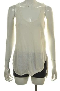 Left of Center Damen Top Größe S Weiß Einfarbig Tank Ärmellos Shirt Viskose - Bild 1 von 4