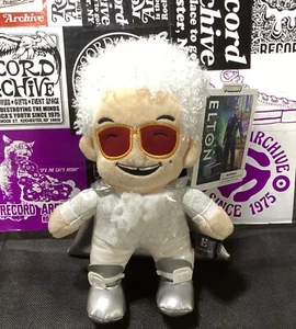 Peluche PHUNNY KIDROBOT Elton John “Renaissance Man” (NUEVO con etiquetas) 8” - Imagen 1 de 6