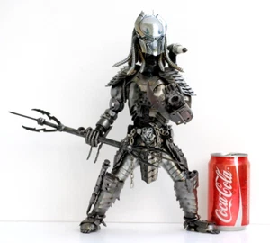 Scultura in metallo di scarto Predator (a3,I), miglior regalo fatto a mano, regali Wow Labor Day - Foto 1 di 10