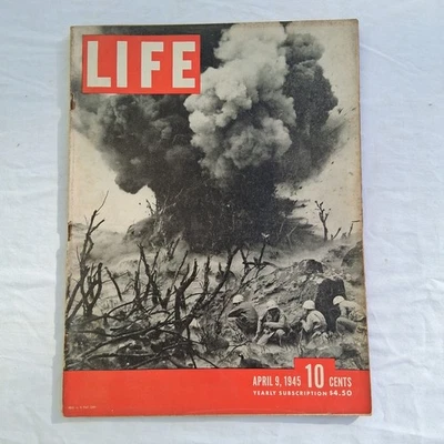 April 9, 1945 WWII Life Magazine World War II IWO JIMA Buick M-18 Tank Ad  - Image 1 of 4