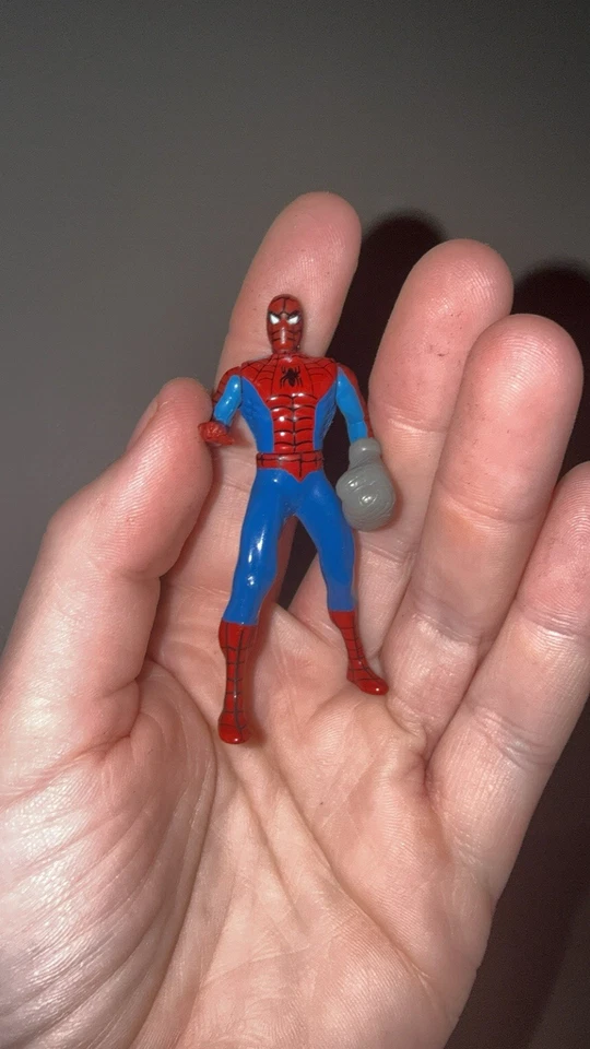 Vintage 1994 Marvel SPIDER MAN Action Figure Comics Collectable - METAL Figurine - Image 1 of 4