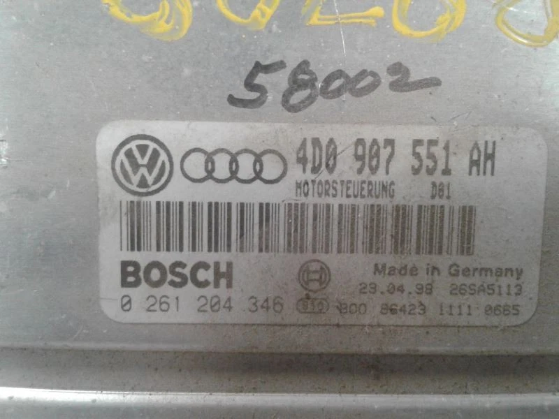 Módulo de Control Electrónico Motor ECM Modelo VIN D 2.8L Se Adapta 97-02 AUDI A4 625506 Foto 1 de 3