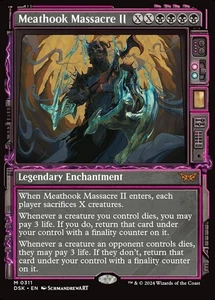 MTG 1x Meathook Massacre II, quasi nuovo, vetrina, creature sacrificali pagano ritorno a vita - Foto 1 di 1