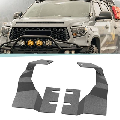 Ditch Light Brackets Hood Hinges Mount Lighting Bracket Kit For 2014-2021 Tundra Foto 1 de 4