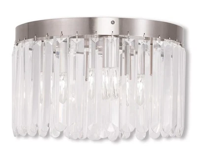 Livex Lighting 50553-91 Ashton Flush Mount Brushed Nickel - Image 1 of 4