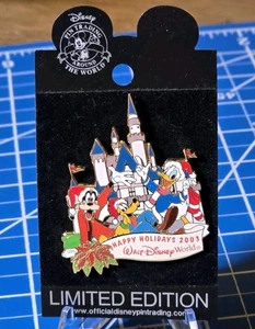 Disney World -Happy Holidays 2003 - Goofy Donald Duck Pluto Pin Limited Ed. 2000 - Picture 1 of 9