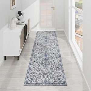 Vinyl Mat, 6x2ft Runner Rug for Hallway, Non-Slip Floor Mat, Waterproof Washa... - Picture 1 of 8