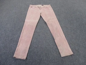Adriano Goldschmied Pants Womens 31R Pink Animal Print AG Leggings Super Skinny - Picture 1 of 12