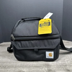 Brand New Carhartt 12 Can Two Compartment Insulated Lunch Cooler Bag Black - Picture 1 of 8