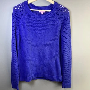 LILLY PULITZER Blythe Pullover Sweater in Spectrum Blue Größe M  - Bild 1 von 6