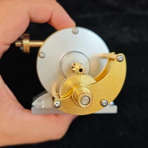 Mini Dampfturbinenmaschine mit Verzögerungsgetriebe Set Messing Aluminium Modell 1:5,5 - Bild 1 von 11