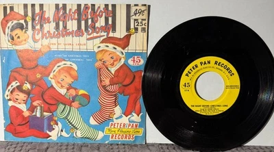 THE NIGHT BEFORE CHRISTMAS - PETER PAN RECORDS  # X-17 -  1956  - VG+ - Image 1 of 2