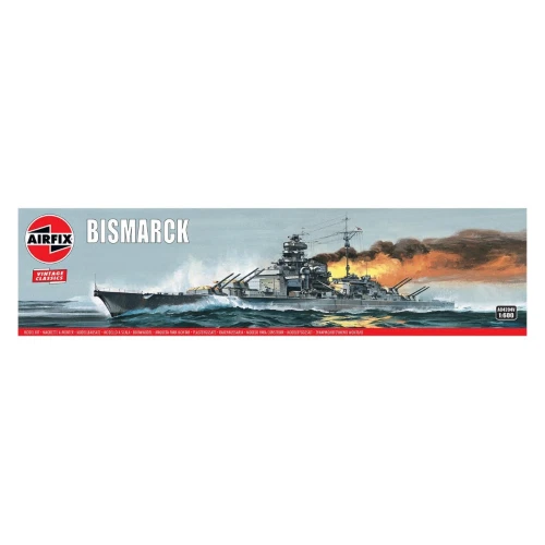 BISMARCK KIT 1:600 Airfix Kit Navi Modellino Nuovo - Immagine 1 di 1